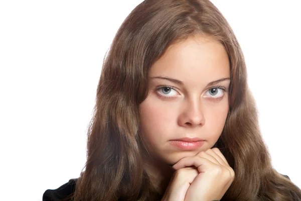Das nachdenkliche Mädchen-Teenager — Stockfoto