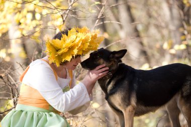 kadın ve köpek