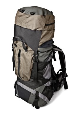 Trekking backpack isolated clipart