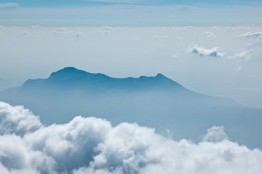 Mountains in clouds. Kodaikanal, Tamil Nadu clipart
