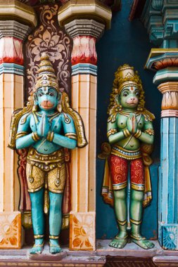 Hanuman statues in Hindu clipart