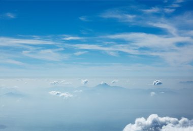 Mountains in clouds. Kodaikanal, Tamil Nadu clipart