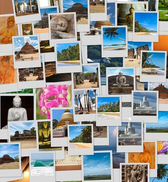 Collage av sri lanka bilder — Stockfoto