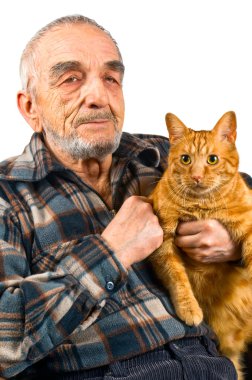 Elderly man clipart