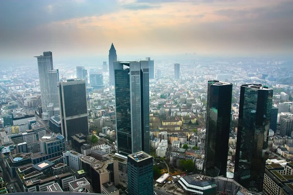 Vista da Maintower em Frankfurt — Fotografia de Stock
