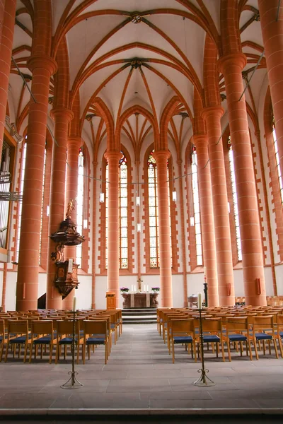 Igreja Cristã Interior com Luzes — Fotografia de Stock