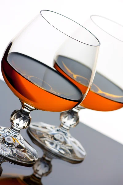 Brandy e vidro — Fotografia de Stock