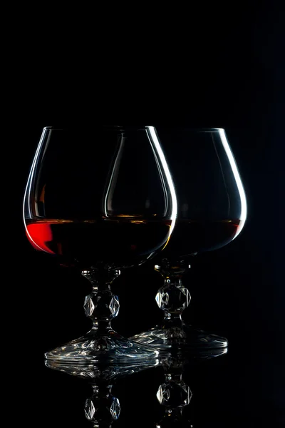 Brandy ve cam — Stok fotoğraf