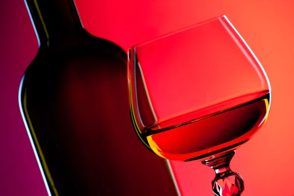 Víno a sklo — Stock fotografie