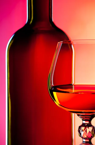 Wijn en glas — Stockfoto