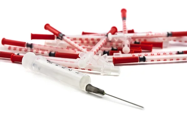 A lot of syringes — Stock Photo, Image