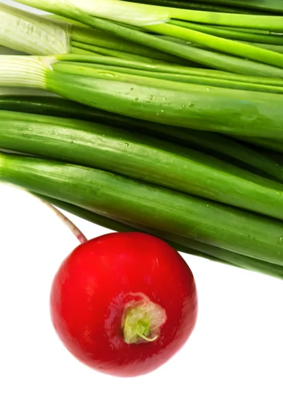 Radish and onion — Stock Photo, Image