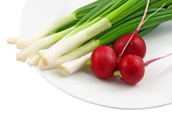 Radish and green onion — Stock Photo, Image