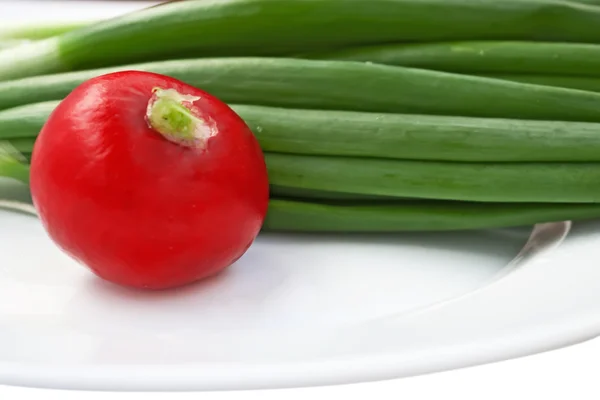 Turp ve yeşil soğan — Stok fotoğraf