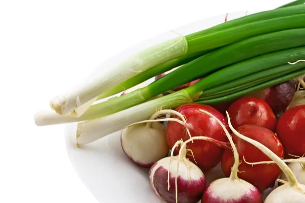 Radish and onion — Stock Photo, Image