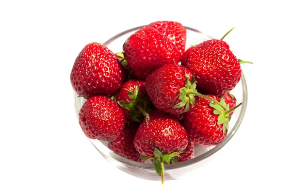 Färska röda mogna jordgubbar — Stockfoto
