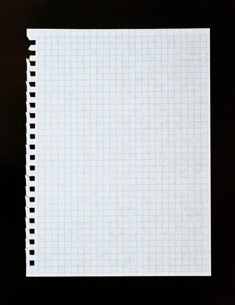 Blatt weiß liniertes Papier — Stockfoto