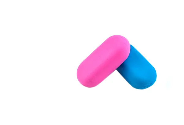 Dwa kolorowe gumki — Zdjęcie stockowe