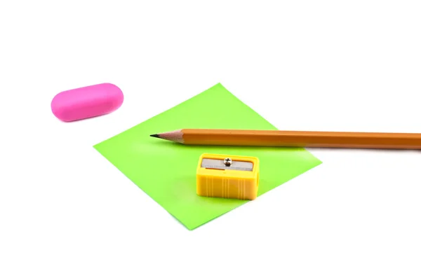 Sharpener and pencil — Stock Photo, Image