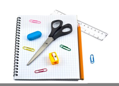 School supply set clipart