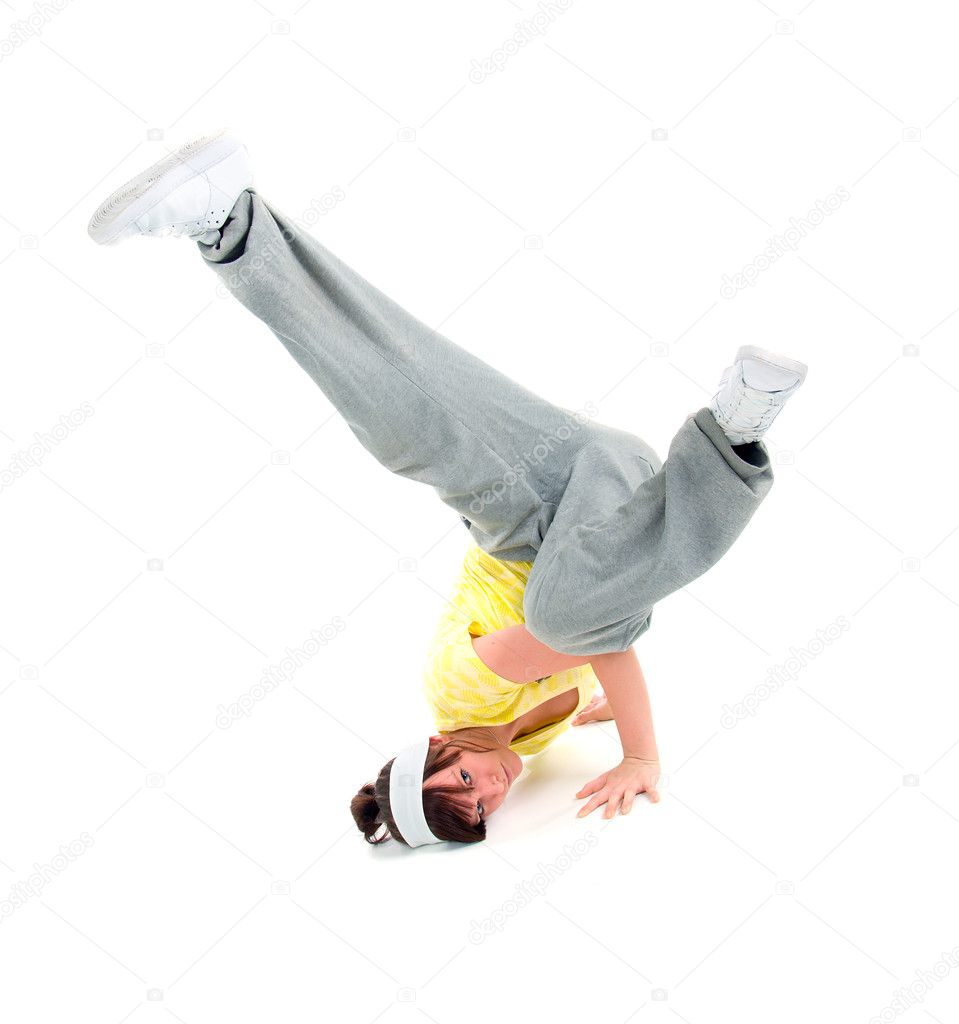 Cool hip hop style dancer posing — Stock Photo © fanfon #2925432