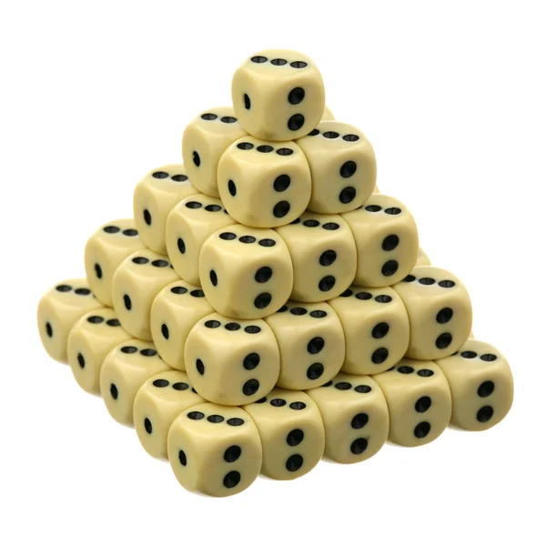 Pyramid of cubes — Stock Photo, Image