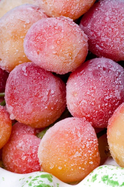 Frozen sweet cherry. — Stock Photo, Image