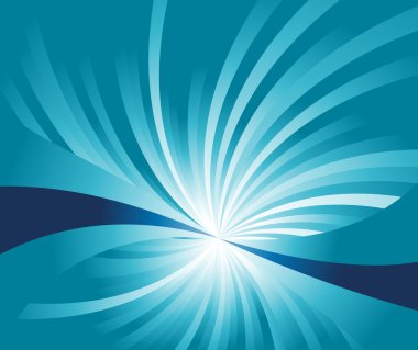 Abstract blue wave background clipart