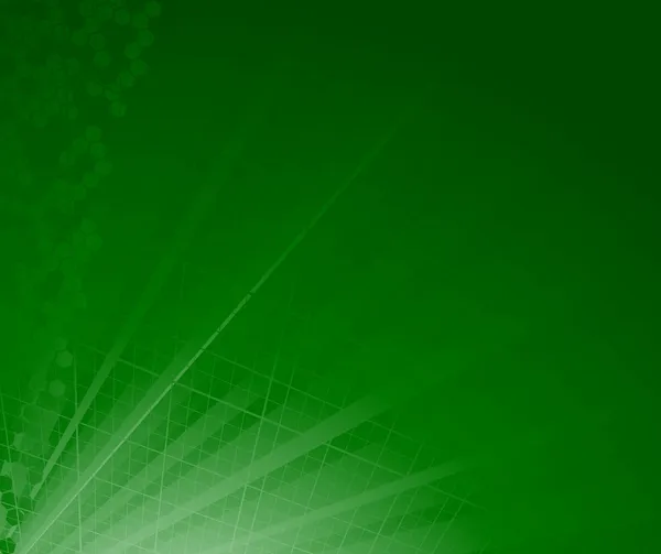 Grüner abstrakter Strahlenhintergrund — Stockvektor