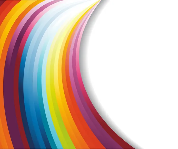 Bandeira horizontal arco-íris — Vetor de Stock