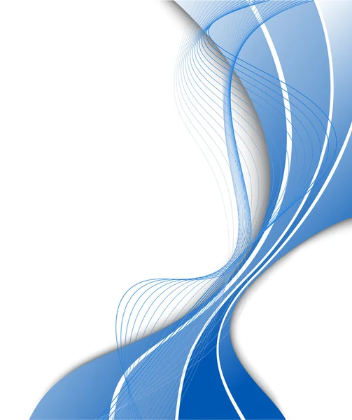 Abstraktní modrá vlna — Stockový vektor