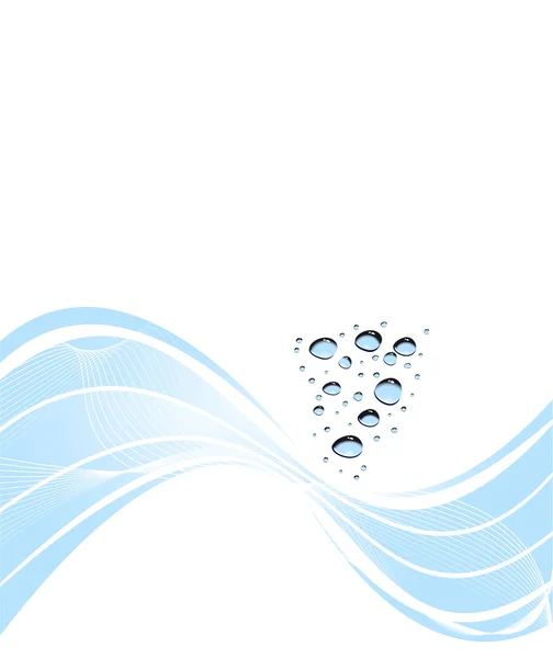 Tarjeta de diseño de agua abstracta — Archivo Imágenes Vectoriales