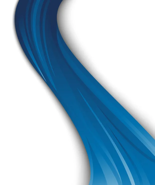 抽象的な青い波 — ストックベクタ