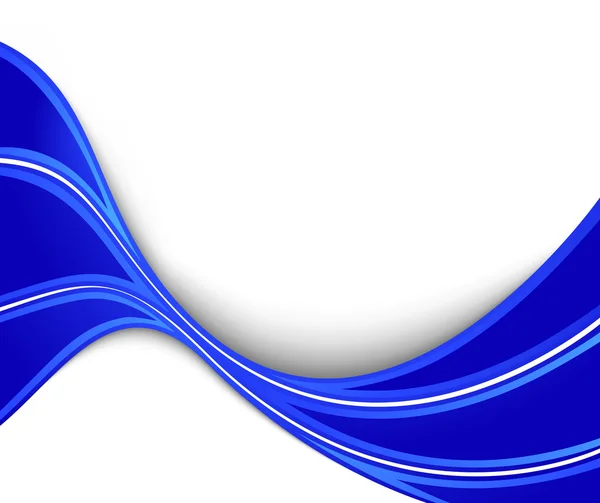 蓝色抽象波浪背景 — 图库矢量图片