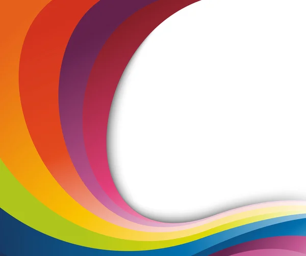 Kleurrijke abstracte regenboog Golf — Stockvector