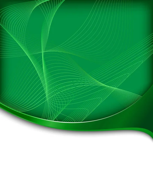 Absztrakt zöld hi-tech banner — Stock Vector