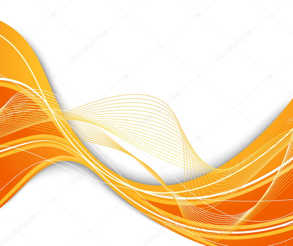 Powerful orange wave