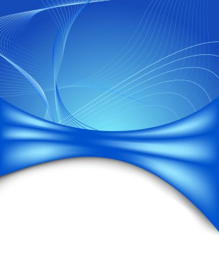 Blue futuristic banner template clipart