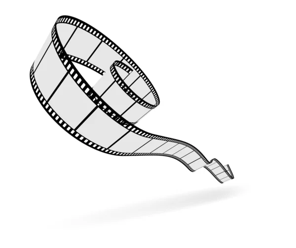 Découpe de bande de film 3D — Image vectorielle