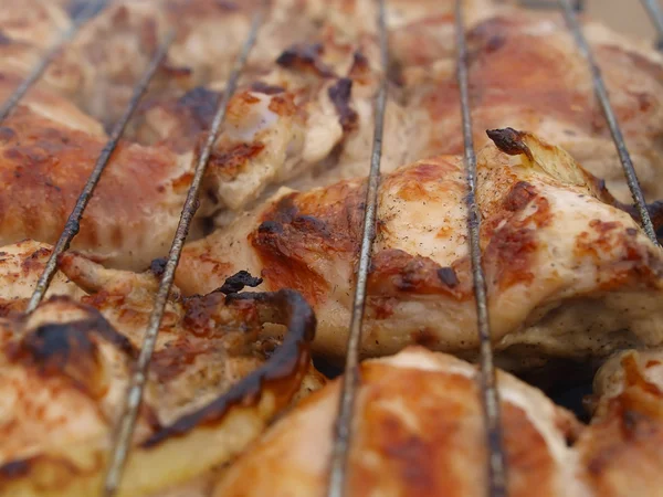 stock image Appetizing fried chicken closeup