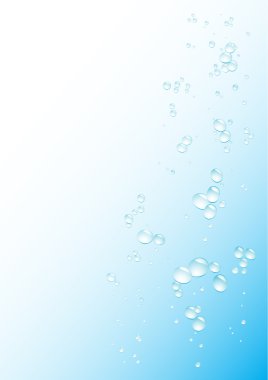 Blue water drops background clipart