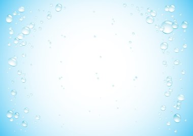 Blue water drops background3 clipart