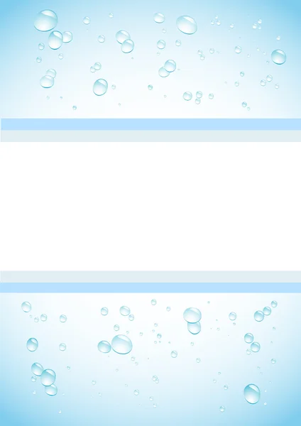 Blue water drops background2 — Stock Vector