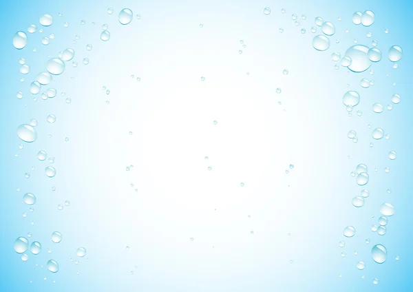 Sfondo blu delle gocce d'acqua3 — Vettoriale Stock