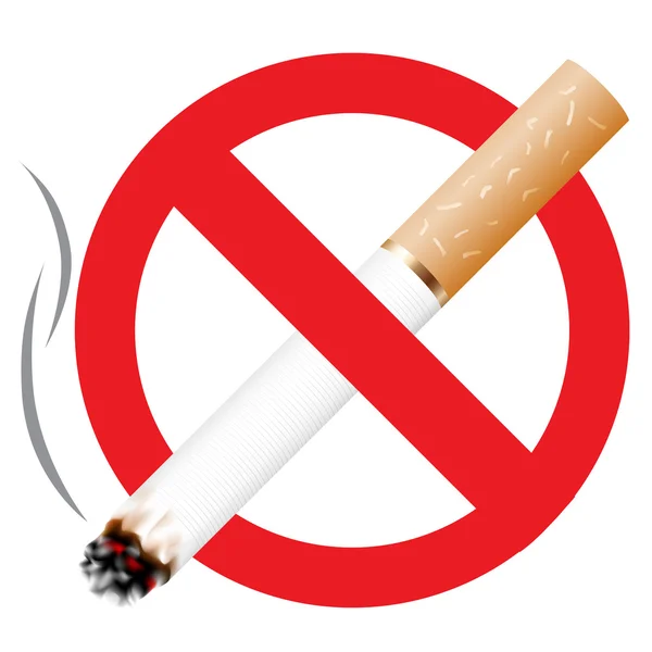 Tupakointi kielletty — vektorikuva