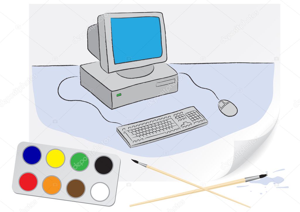 Drawing computer