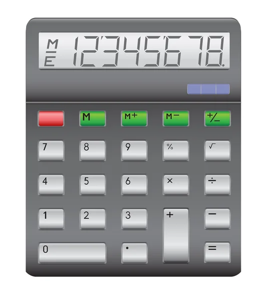 Kalkulator czarny — Wektor stockowy