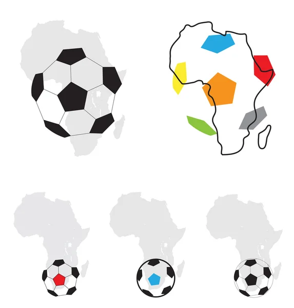 Símbolo de futebol África — Vetor de Stock