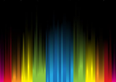 Iridescent light on a black background3 clipart