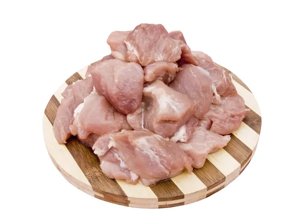 Carne su uno spiedino fatto di pezzi di carne shish — Foto Stock